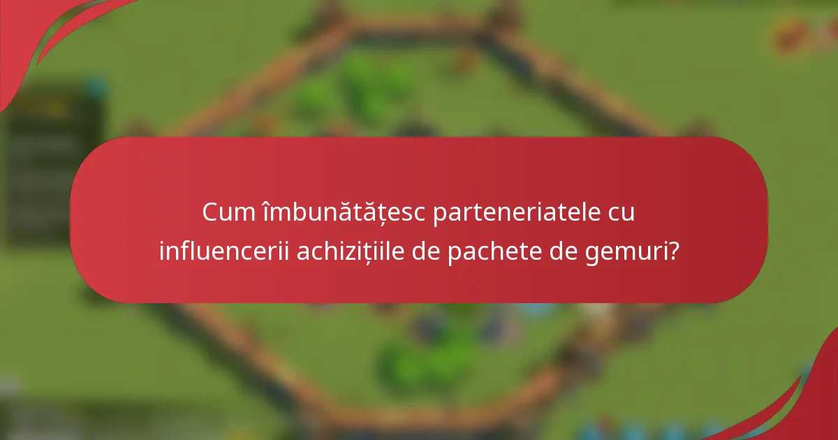 Cum îmbunătățesc parteneriatele cu influencerii achizițiile de pachete de gemuri?