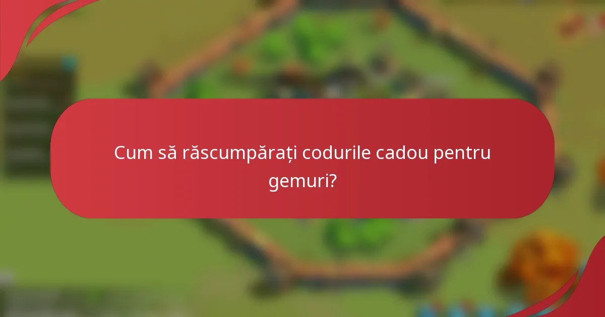 Cum să răscumpărați codurile cadou pentru gemuri?