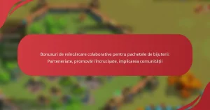 Bonusuri de reîncărcare colaborative pentru pachetele de bijuterii: Parteneriate, promovări încrucișate, implicarea comunității